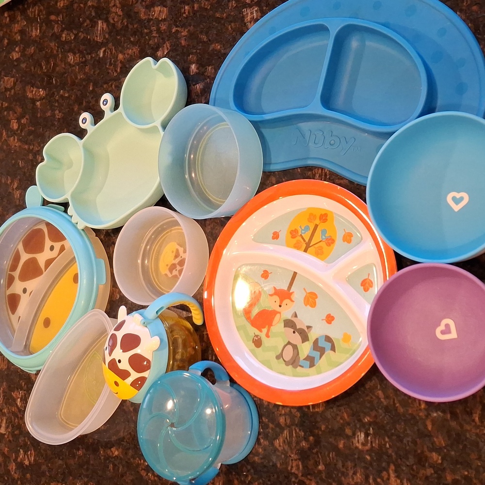 Baby/Toddler Plates And Bowls 10 Piece Bundle